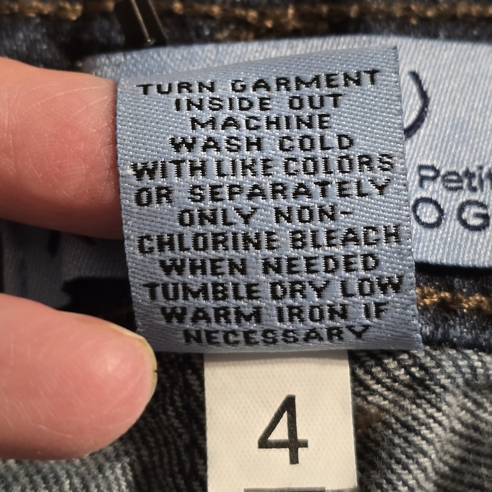 Kim Rogers Petite Jeans | Dark Wash Straight Leg | Size 6P Short DENIM - Picture 5 of 5